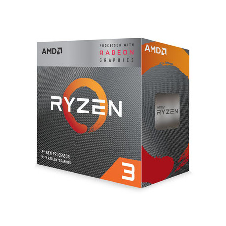 AMD CPU Desktop Ryzen 3 4C/4T 3200G (4.0GHz,6MB,65W,AM4) box, RX Vega 8 Graphics, with Wraith Stealt