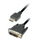 Transmedia Monitor Cable DVI HDMI 1m