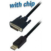 Transmedia DisplayPort plug to DVI 24 1 plug, 2,0 m