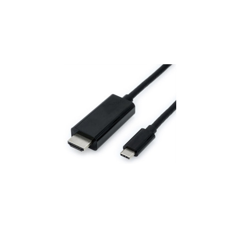 Roline VALUE USB3.1 USB-C - HDMI kabel, M/M, 1.0m