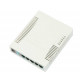 Mikrotik CSS106-5G-1S (RB260GS) 5-port Gigabit smart preklopnik sa SFP cage, SwOS, plastično kućište, PSU