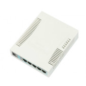 Mikrotik Cloud Smart Switch CSS106-5G-1S (RB260GS) 5-port Gigabit smart preklopnik sa SFP cage, SwOS, plastično kućište,