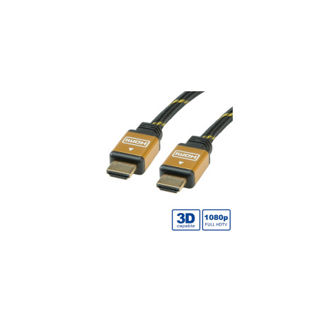 Roline GOLD HDMI kabel, HDMI M - HDMI M, 20m (pozlaćeni konektori)