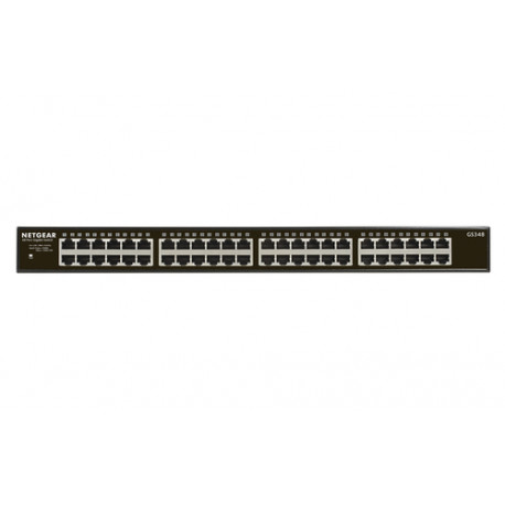 Netgear GS348 Neupravljano Gigabit Ethernet (10/100/1000) Crno 1U