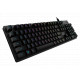 LOGITECH G512 CARBON LIGHTSYNC RGB Mechanical Gaming Keyboard with GX Red switches-CARBON-US INT'L-U