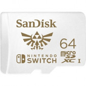 SanDisk Nintendo Switch 64GB microSDHC, Memory Card (White, UHS-I U3, V30)