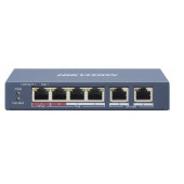 HikVision 4-Port 100Mbps RJ45 PoE (60W) 2x 100Mbps RJ45 Unmanaged Switch