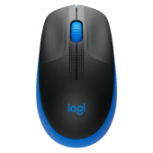 LOGITECH M190 Full-size wireless mouse - BLUE - 2.4GHZ - EMEA - M190