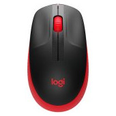 LOGITECH M190 Full-size wireless mouse - RED - 2.4GHZ - EMEA - M190
