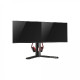 WHITE SHARK stolni stalak za 2 monitora GMS-3202 RHAMSES-II nagibni