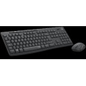 Logitech MK295 bežična tipkovnica i miš, tamnosiva