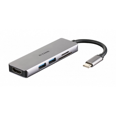 5-in-1 USB-C Hub with HDMI&SD/microSD Card Reader