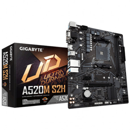 Gigabyte A520M S2H matična ploča Priključnice AM4 Mikro ATX
