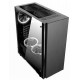 NaviaTec Master V2 Gaming Case, Tempered Glass Panel, 3x Black fans