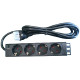 NaviaTec 10” 4x Schuko Power Distribution Unit 1U