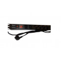 NaviaTec PDU (Power Distribution Unit) sa 5x Schuko 2x C13 priključaka, kabel Schuko, 19"