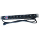 NaviaTec 8 Outlet Power Distribution Unit 8x Schuko Input Cable C14