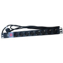 NaviaTec PDU (Power Distribution Unit) sa 8x Schuko priključaka, kabel Schuko, 19"