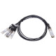 MaxLink 40G DAC cable, QSFP to 4xSFP , 1m