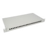 NFO Patch Panel 1U 19" - 24x SC Simplex LC Duplex, Closed, 1 tray
