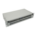 NFO Patch Panel 2U 19" - 48x SC Duplex, Pull-out, 2 trays