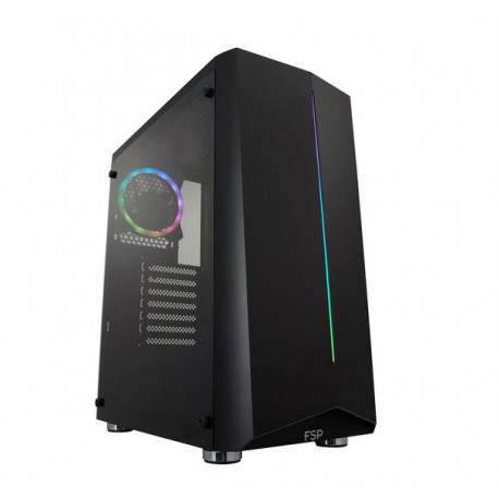 Fortron CMT 151 ARGB, crno sa staklom, bez napaja.