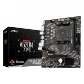 MSI A520M-A PRO, m-ATX, AMD AM4 Socket, 1x PCI-E 3.0 x16 slot, HDMI, DVI-D, 2 DIMMs, Dual Channel DD