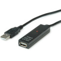Roline VALUE USB2.0 aktivni produžni kabel A-A, M/F, 30m