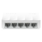 TP-Link LiteWave 5-Port 10/100Mbps Desktop Switch, 5 10/100Mbps RJ45 Ports, Desktop Plastic Case, Gr