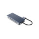 Priključna postaja USB-C, 11 in 1, 3x USB 3.0, 1x USB 2.0, HDMI, VGA, avdio, čitalec kartic, RJ45, PD 100W, ORICO WB-11P