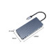 Priključna postaja USB-C, 11 in 1, 3x USB 3.0, 1x USB 2.0, HDMI, VGA, avdio, čitalec kartic, RJ45, PD 100W, ORICO WB-11P