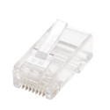 LAN konektor, RJ45 Cat.5e, UTP, pakiranje 100kom., za stranded kabel