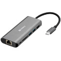 Sandberg USB-C Dock HDMI LAN SD USB,61W