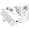 TP-Link AV1000 Passthrough Powerline KIT,  Broadcom, 1 Gigabit Ports, 1000Mbps Powerline, HomePlug A