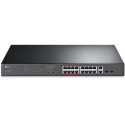 TP-Link 16-Port 10 100 Mbps 2-Port Gigabit Rackmount Switch with 16-Port PoE