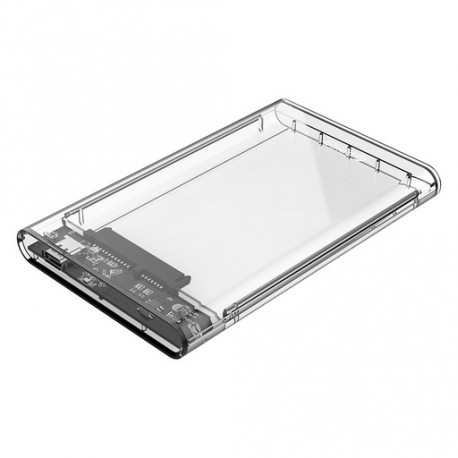 Zunanje ohišje za HDD/SSD 2,5" USB-C 3.1 Gen2 UASP v SATA3, prozorno, ORICO 2139C3-G2-CR