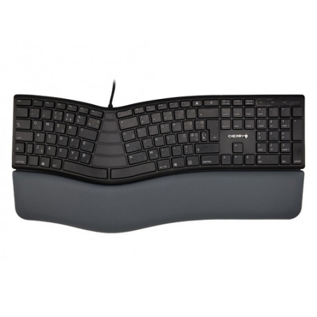 Tipkovnica Cherry KC 4500 ERGO, črna, USB, UK SLO g.