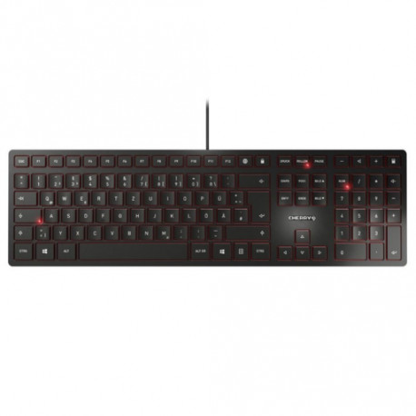 Tipkovnica Cherry KC 6000 Slim, črna, USB, UK SLO g.
