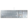 Tipkovnica Cherry KC 6000 Slim, srebrna, USB, UK SLO g.
