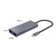 Priključna postaja USB-C, 5 in 1, USB 3.0, HDMI, VGA, avdio, PD 60W, ORICO MC-U501P