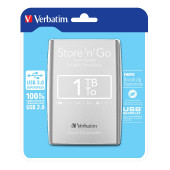 Externi hard disk Verbatim 53071 Store 'n'Go 2,5" 1TB USB 3.0 Gen1 silver 