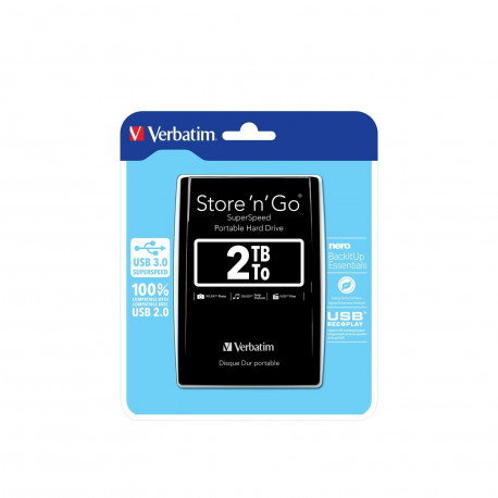 Externi hard disk Verbatim USB 3.0 53177 2,5" 2TB black