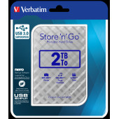 Externi hard disk Verbatim 53198 Store'n'Go 2.5" 2TB USB 3.0 Gen2 silver