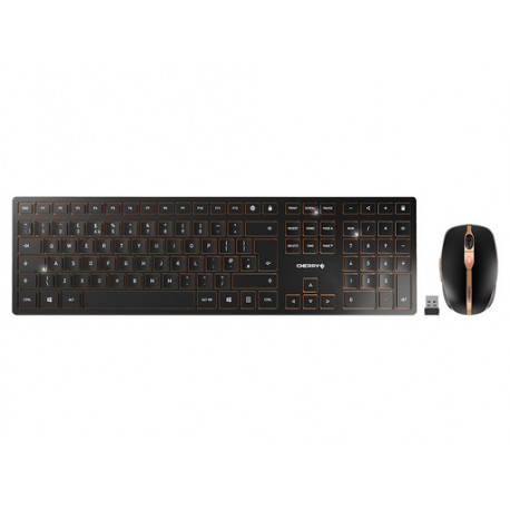 Tipkovnica in miška Cherry DW 9100 SLIM, Bluetooth, črna, USB, UK SLO g.