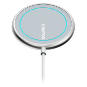 CANYON WS-100 Wireless charger, Input 9V/2A, 9V/2.7A, 12V/2A, Output 15W/10W/7.5W/5W, Type c cable l