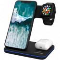 CANYON WS-303 3in1 Wireless charger, with touch button for Running water light, Input 9V/2A, 12V/2A,