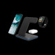 CANYON WS-303 3in1 Wireless charger, with touch button for Running water light, Input 9V/2A, 12V/2A,