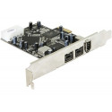 DeLOCK PCI Express card FireWire A / B 