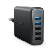 Anker PowerPort Speed 5 stolni brzi dapter/punjač, 5×USB(A) 63W Dual Qualcomm Quick Charge 3.0, PowerIQ, VoltageBoost