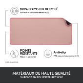 LOGITECH Desk Mat Studio Series - DARKER ROSE - N/A - N/A - NAMR-EMEA - EMEA, DESK MAT